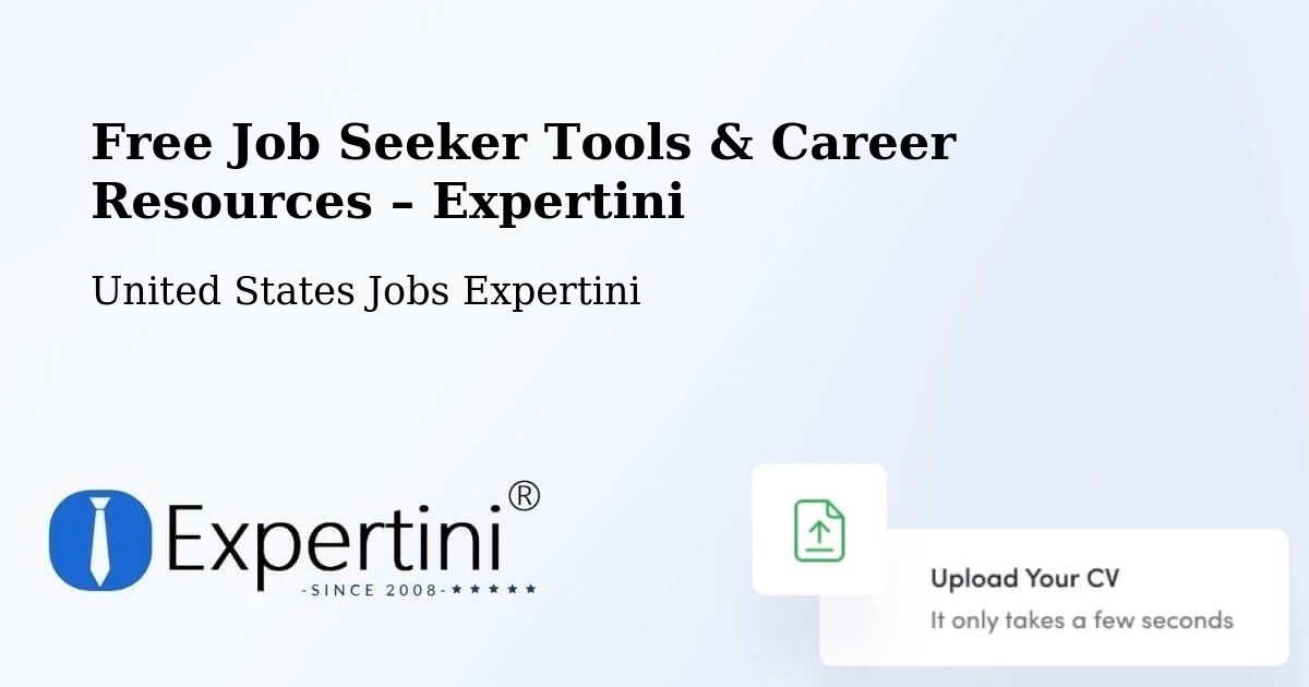 Free Job Seeker Tools & Career Resources – Poughkeepsie - Poughkeepsie, United States Jobs Expertini